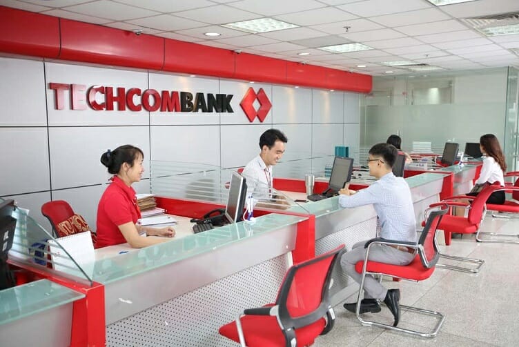 Chi nhánh ngân hàng Techcombank gần đây tại Hà Nội